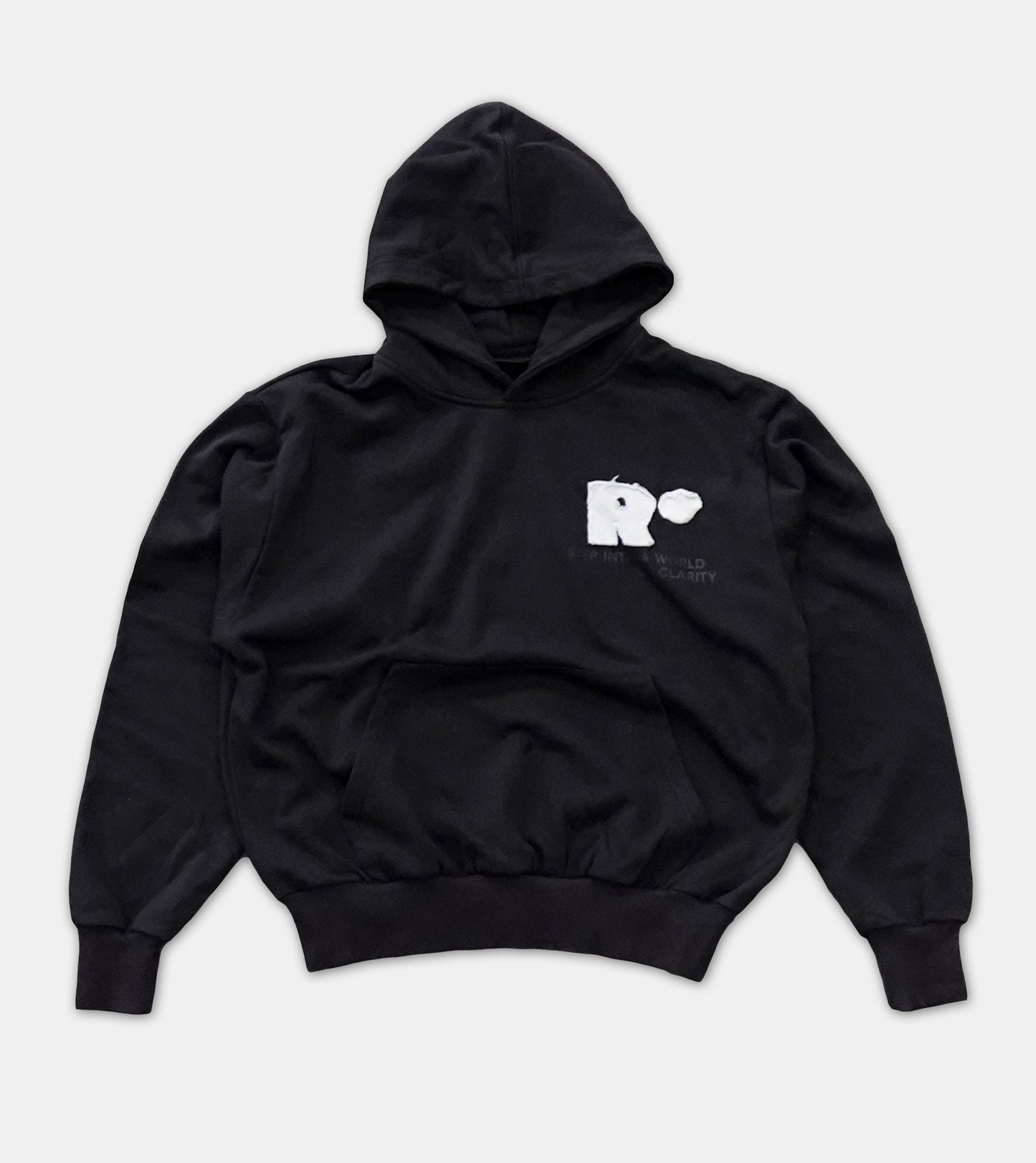 DISTRESSED PATCH HOODIE