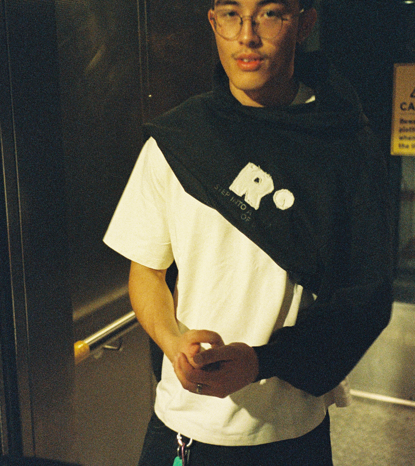 DISTRESSED PATCH HOODIE