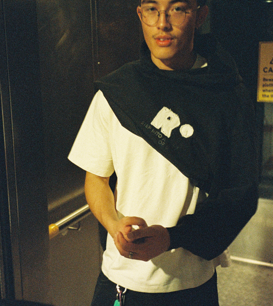 DISTRESSED PATCH HOODIE